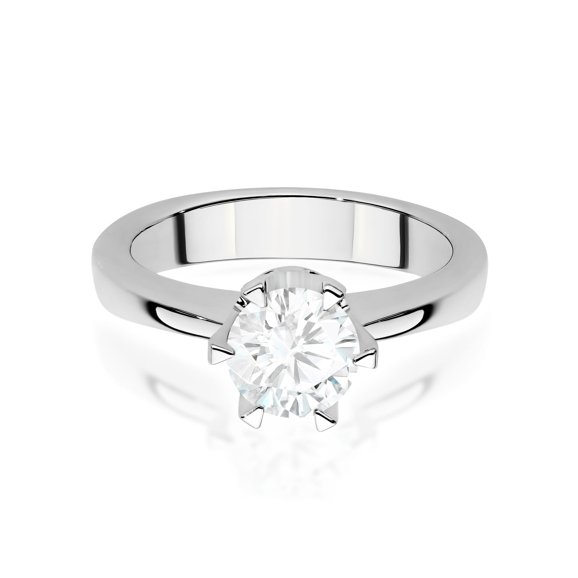 Pierścionek W0220 Diament Laboratoryjny 1,00ct białe złoto 2 00ct białe złoto Jubiler Kraków BigDIAMOND
