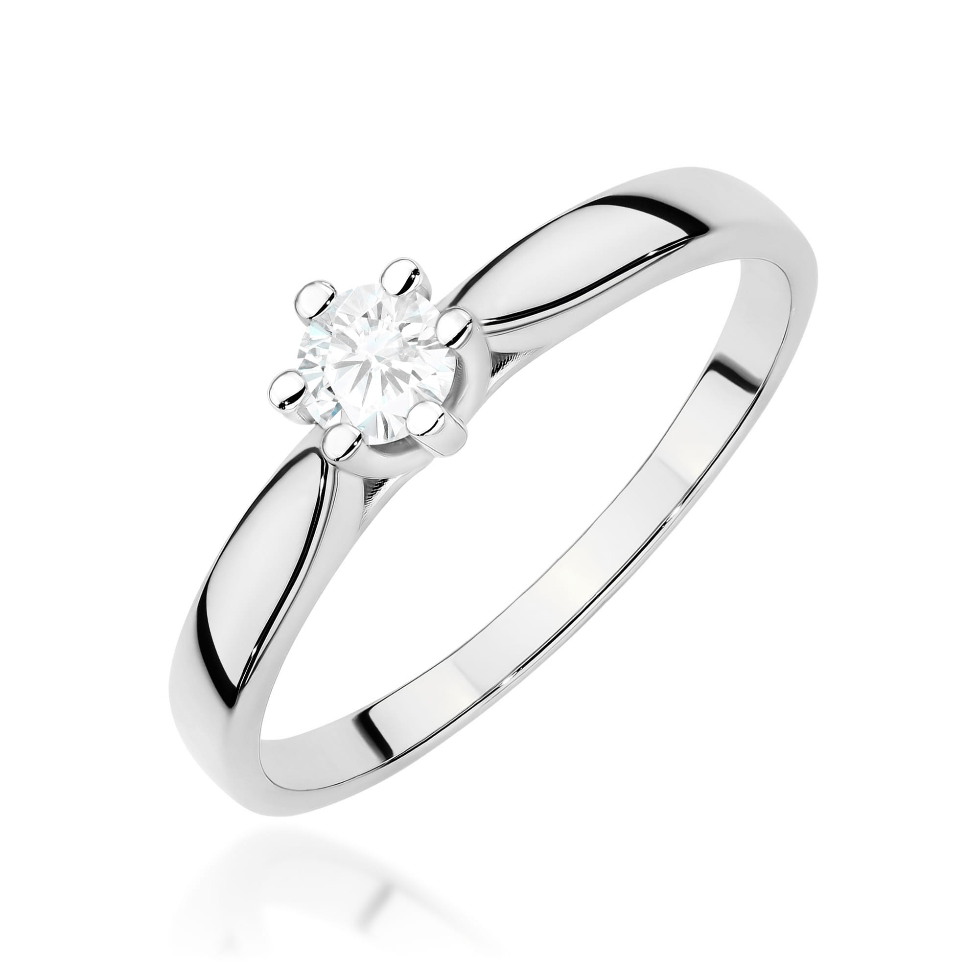 Pierścionek Diament Laboratoryjny 0,30ct białe złoto 1 Pierścionek W0222 Diament Laboratoryjny 0