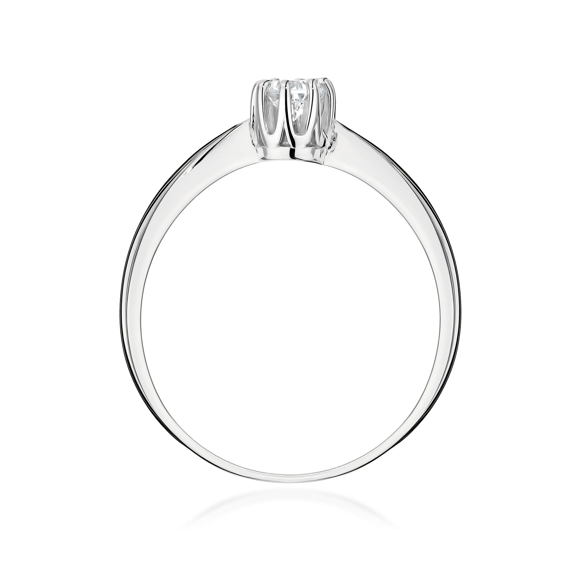Pierścionek Diament Laboratoryjny 0,15ct białe złoto 3 Pierścionek Diament Laboratoryjny 0,15ct białe złoto - obrazek 3