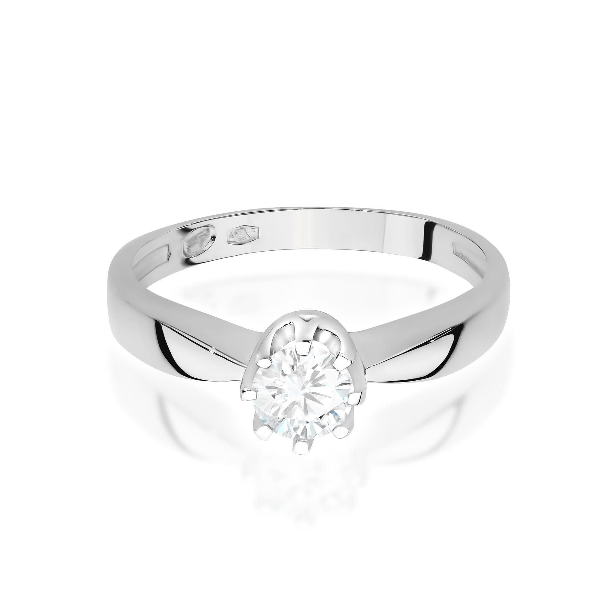 Pierścionek W0228 Diament Laboratoryjny 0,30ct białe złoto 2 30ct białe złoto Jubiler Kraków BigDIAMOND