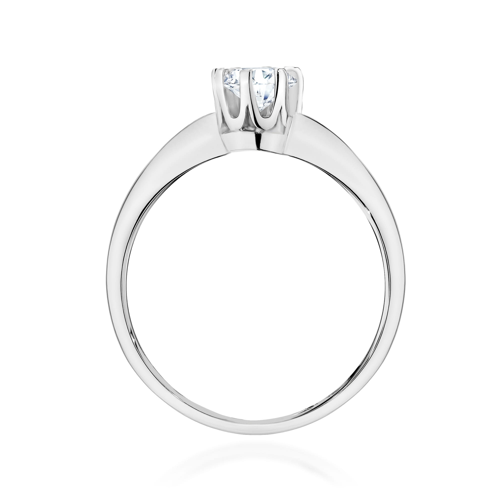 Pierścionek W0228 Diament Laboratoryjny 0,30ct białe złoto 3 Pierścionek W0228 Diament Laboratoryjny 0,30ct białe złoto - obrazek 3