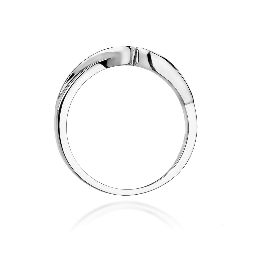 Pierścionek Diament 0,05ct białe złoto 3 Pierścionek Diament 0,05ct białe złoto - obrazek 3