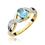 Pierścionek W028 Topaz 0