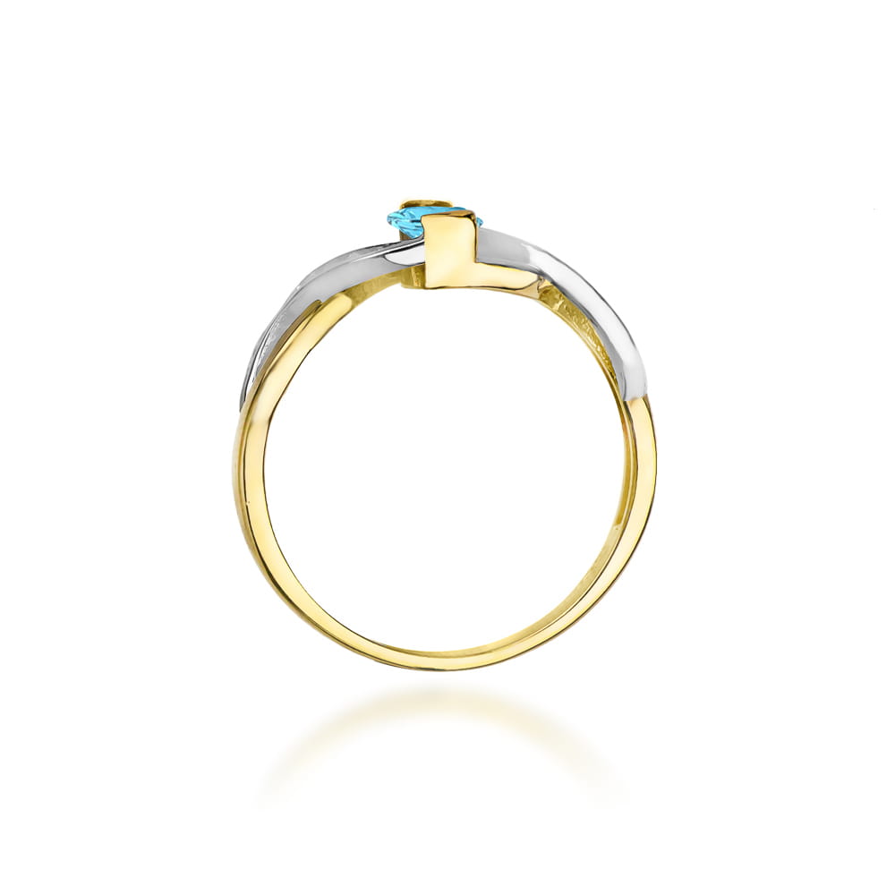 Pierścionek Topaz 0,50ct żółte złoto 3 Pierścionek Topaz 0,50ct żółte złoto - obrazek 3