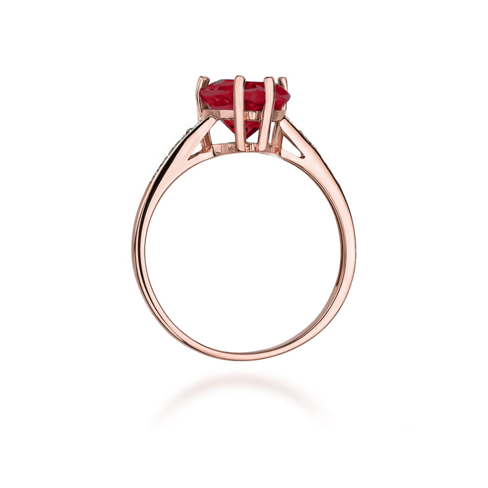 Pierścionek Rubin 1,70ct różowe złoto 3 Pierścionek Rubin 1,70ct różowe złoto - obrazek 3