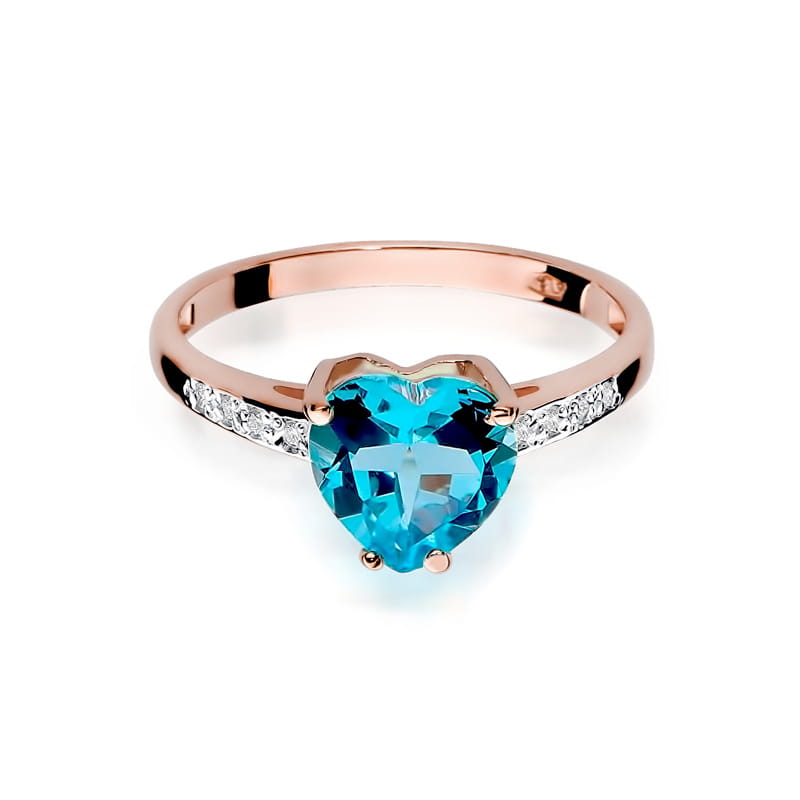 Pierścionek Topaz 1,20ct różowe złoto 2 20ct różowe złoto Jubiler Kraków BigDIAMOND