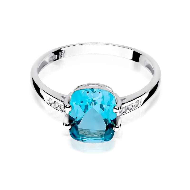 Pierścionek Topaz 2,40ct białe złoto 2 40ct białe złoto Jubiler Kraków BigDIAMOND