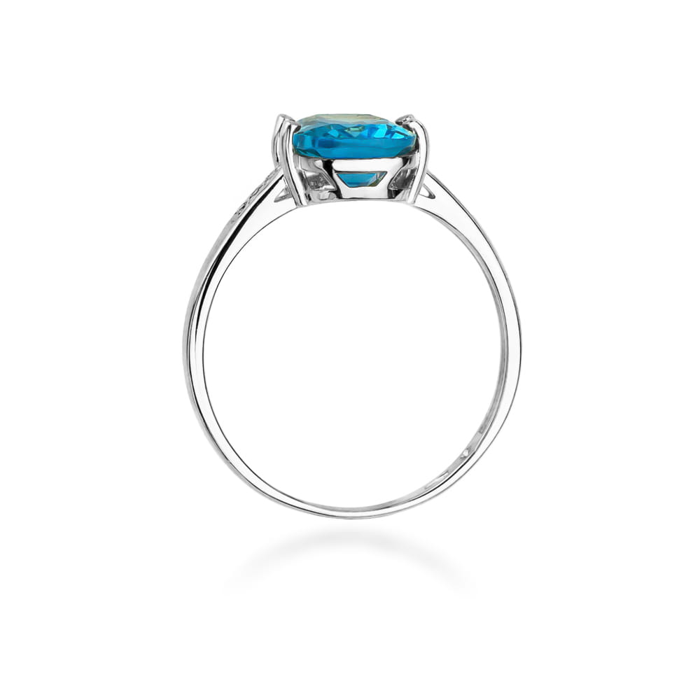 Pierścionek Topaz 2,40ct białe złoto 3 Pierścionek Topaz 2,40ct białe złoto - obrazek 3