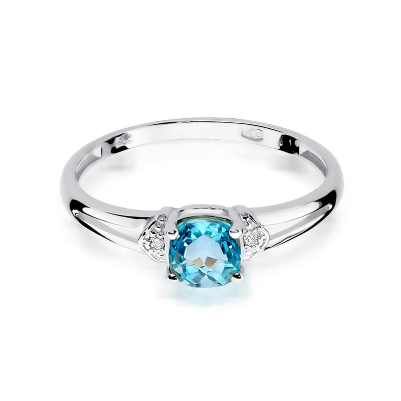Pierścionek Topaz 0,70ct białe złoto 2 70ct białe złoto Jubiler Kraków BigDIAMOND
