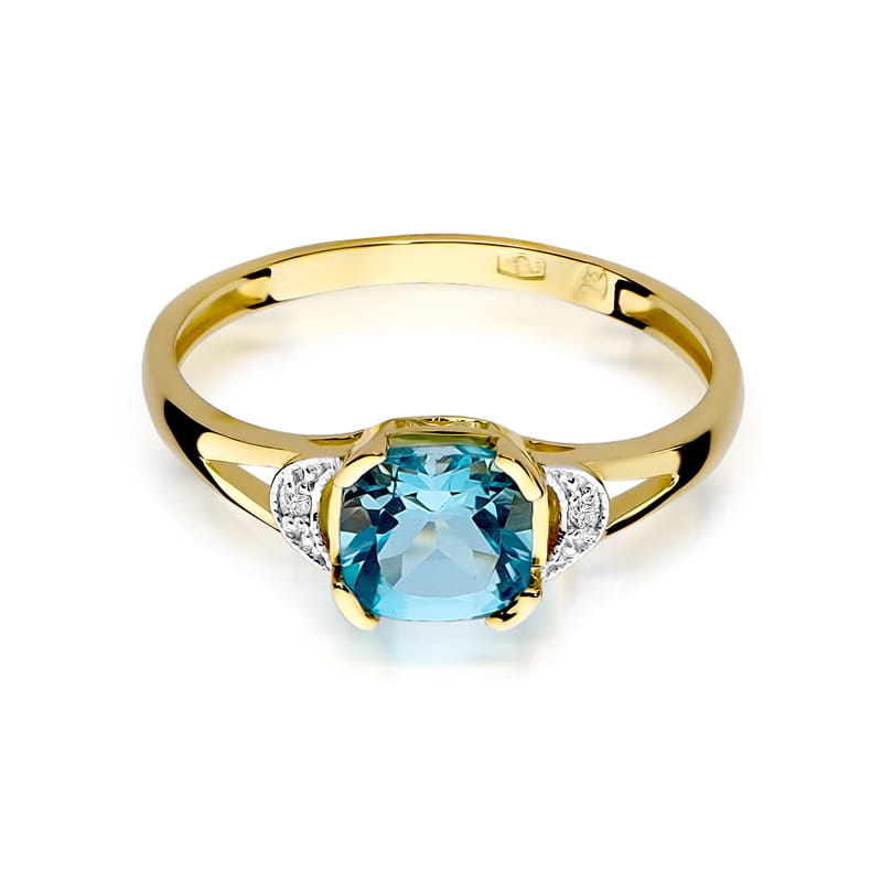 Pierścionek Topaz 1,10ct żółte złoto 2 10ct żółte złoto Jubiler Kraków BigDIAMOND