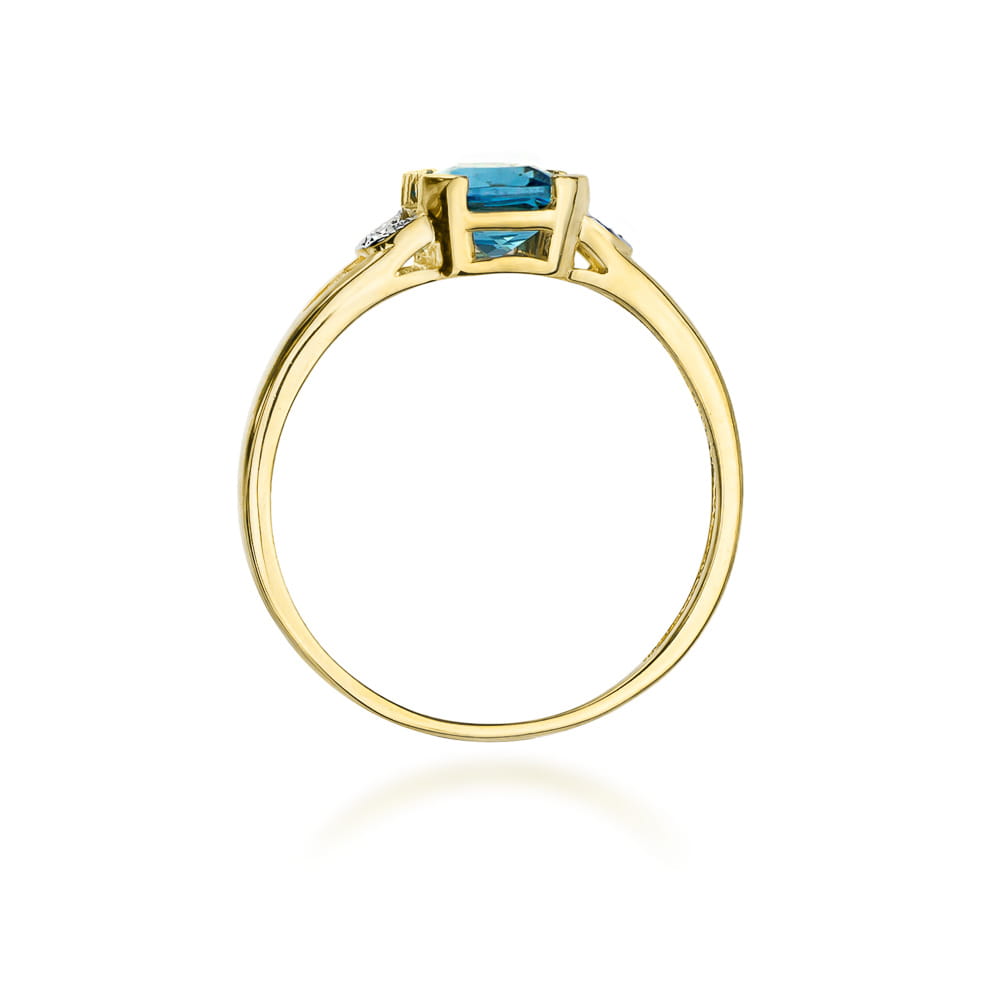 Pierścionek Topaz 1,10ct żółte złoto 3 Pierścionek Topaz 1,10ct żółte złoto - obrazek 3