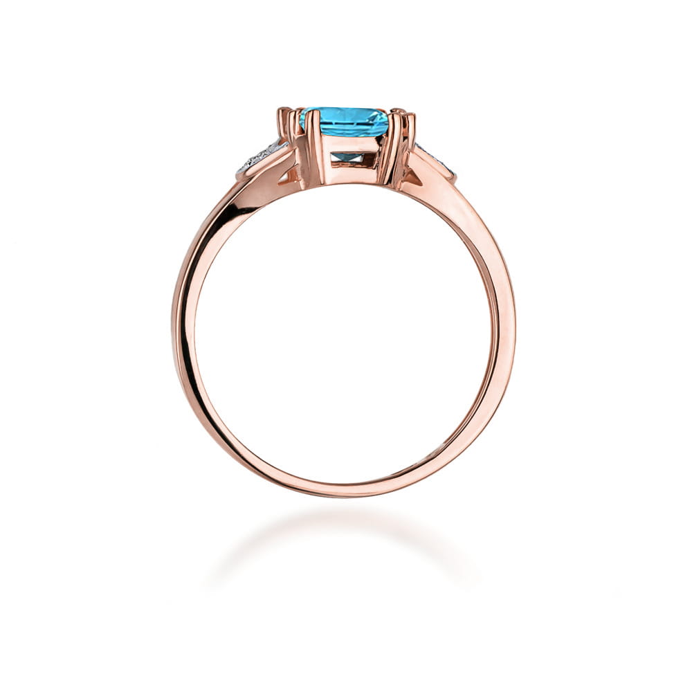 Pierścionek Topaz 1,40ct różowe złoto 3 Pierścionek Topaz 1,40ct różowe złoto - obrazek 3