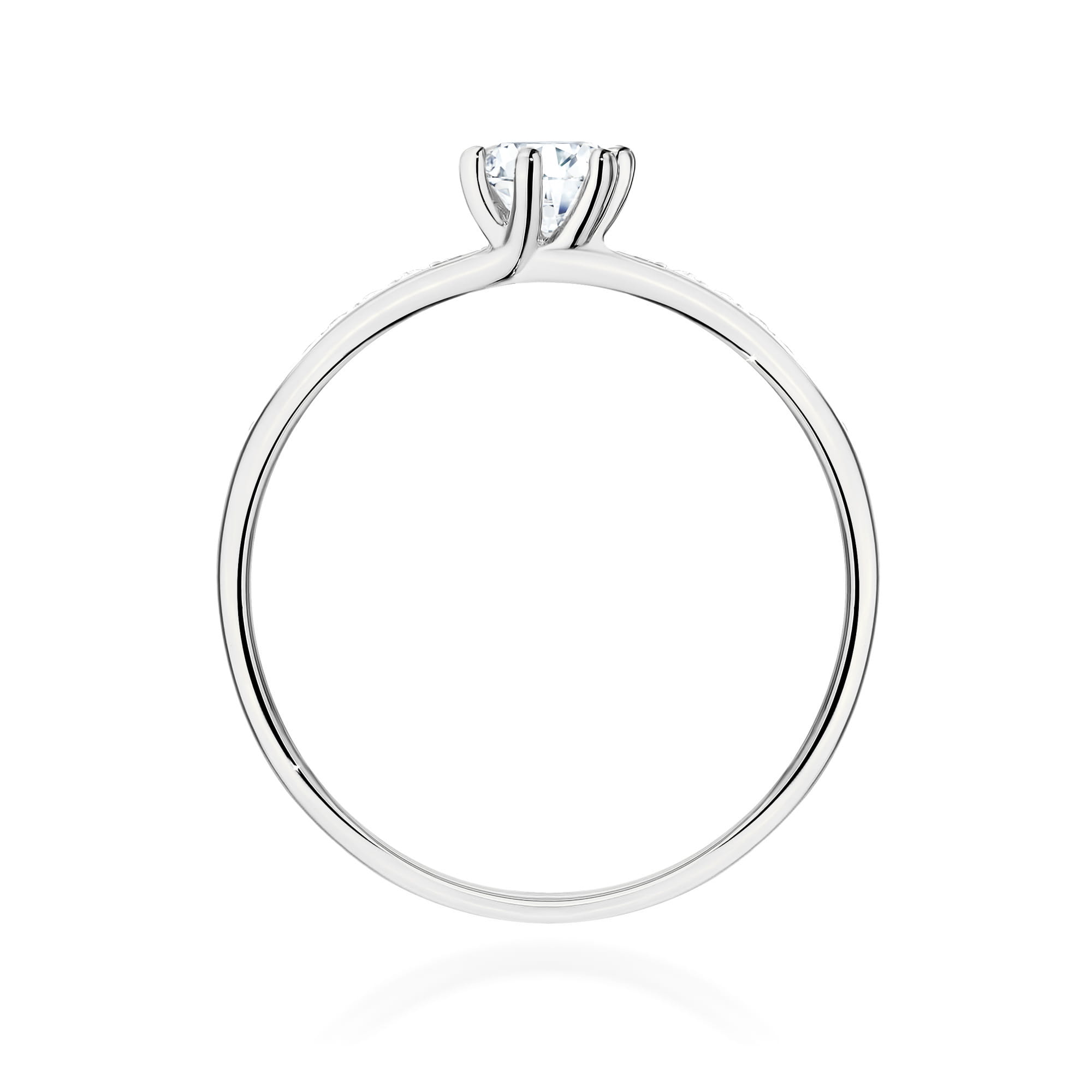 Pierścionek Diament Laboratoryjny 0,25ct białe złoto 3 Pierścionek Diament Laboratoryjny 0,25ct białe złoto - obrazek 3