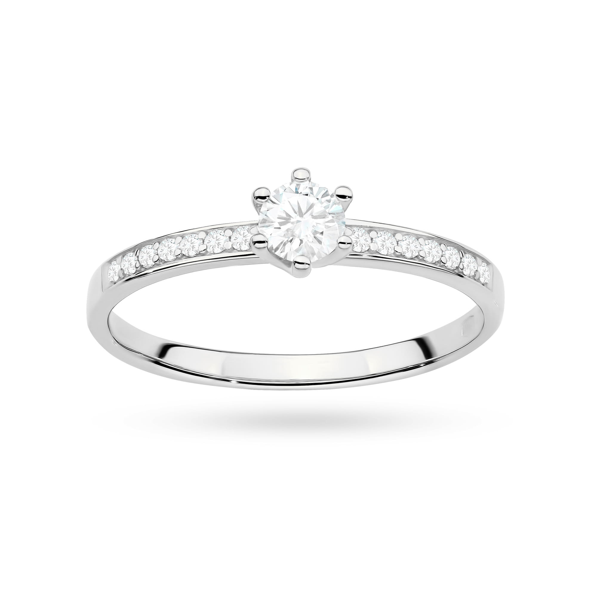 Pierścionek Diament Laboratoryjny 0,25ct białe złoto 4 Pierścionek Diament Laboratoryjny 0,25ct białe złoto - obrazek 4