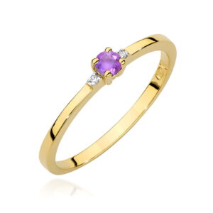 Pierścionek W0464 Ametyst 0