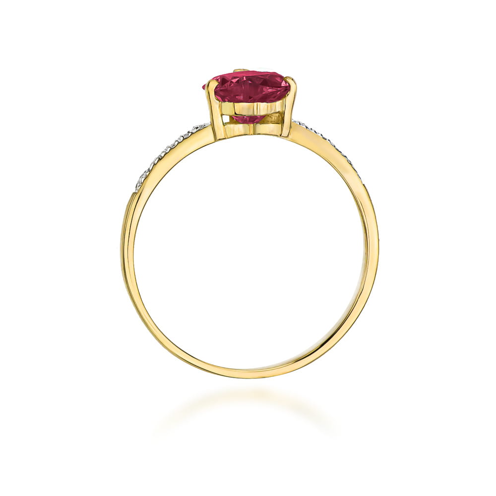 Pierścionek Rubin 1,70ct żółte złoto 3 Pierścionek Rubin 1,70ct żółte złoto - obrazek 3