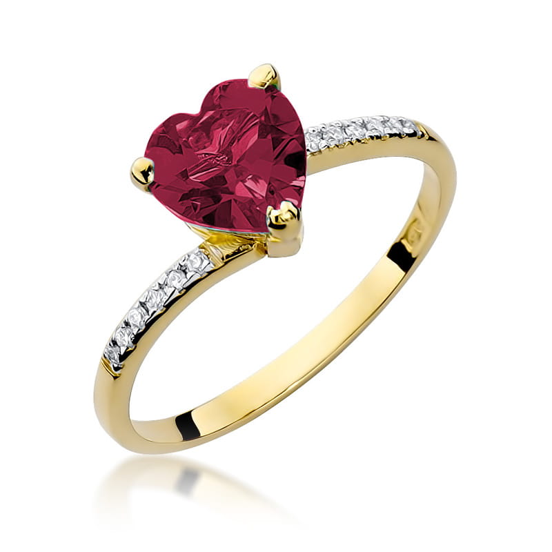 Pierścionek Rubin 1,70ct żółte złoto 1 Pierścionek W050 Rubin 1