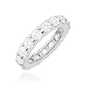 Pierścionek W0516 z diamentami laboratoryjnymi białe złoto Jubiler Kraków BigDIAMOND