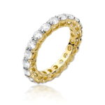 Pierścionek W0519 z diamentami żółte złoto Jubiler Kraków BigDIAMOND
