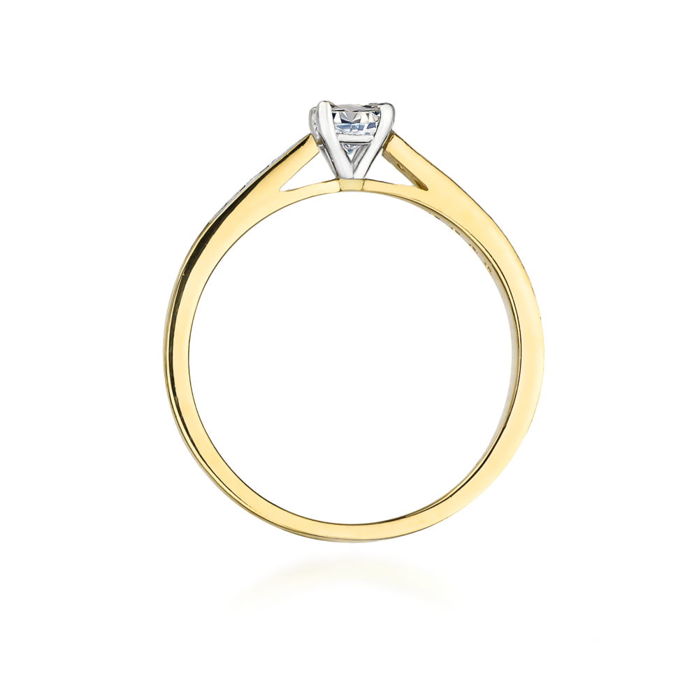 Pierścionek Diament 0,30ct żółte złoto 3 Pierścionek Diament 0,30ct żółte złoto - obrazek 3