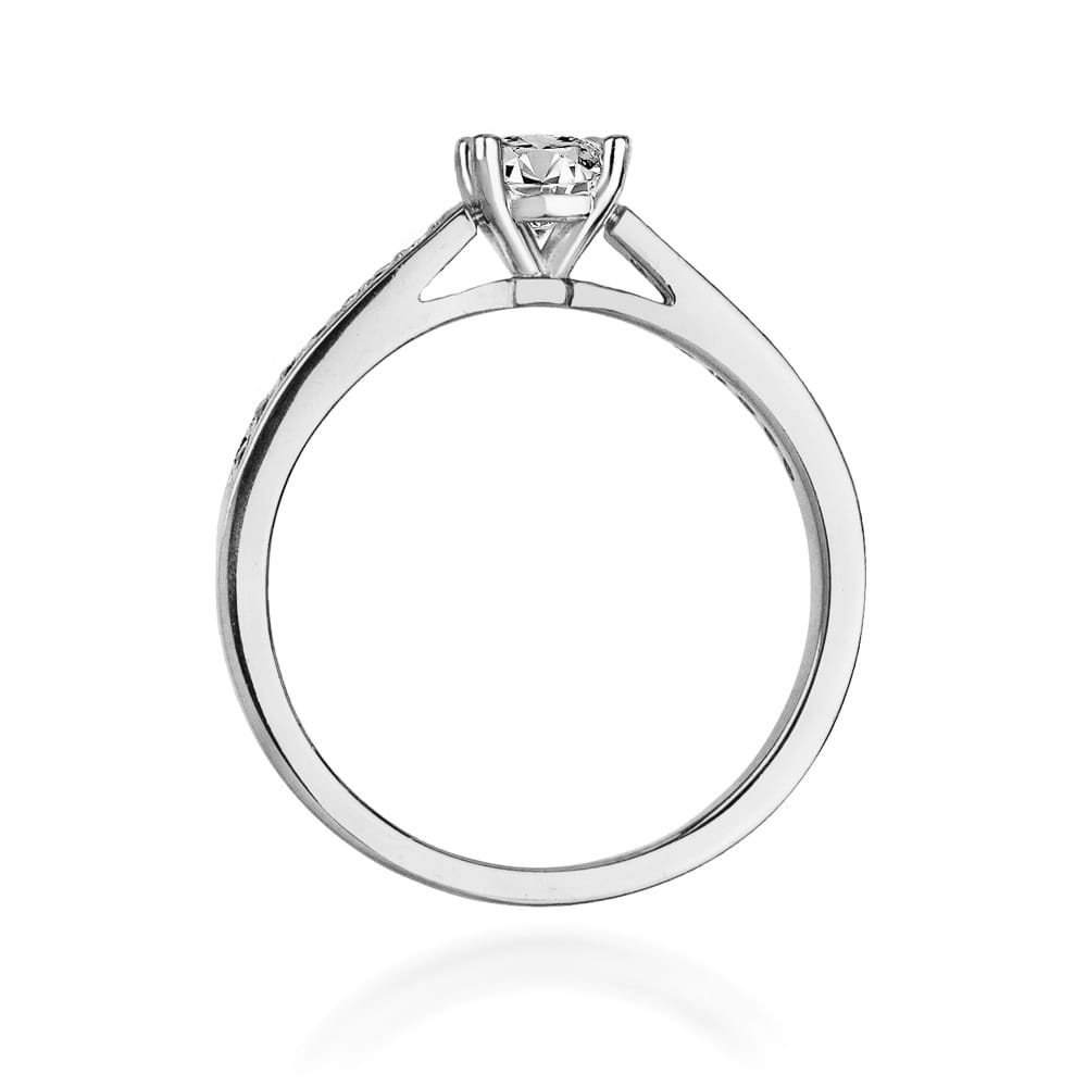 Pierścionek Diament 0,50ct białe złoto 3 Pierścionek Diament 0,50ct białe złoto - obrazek 3