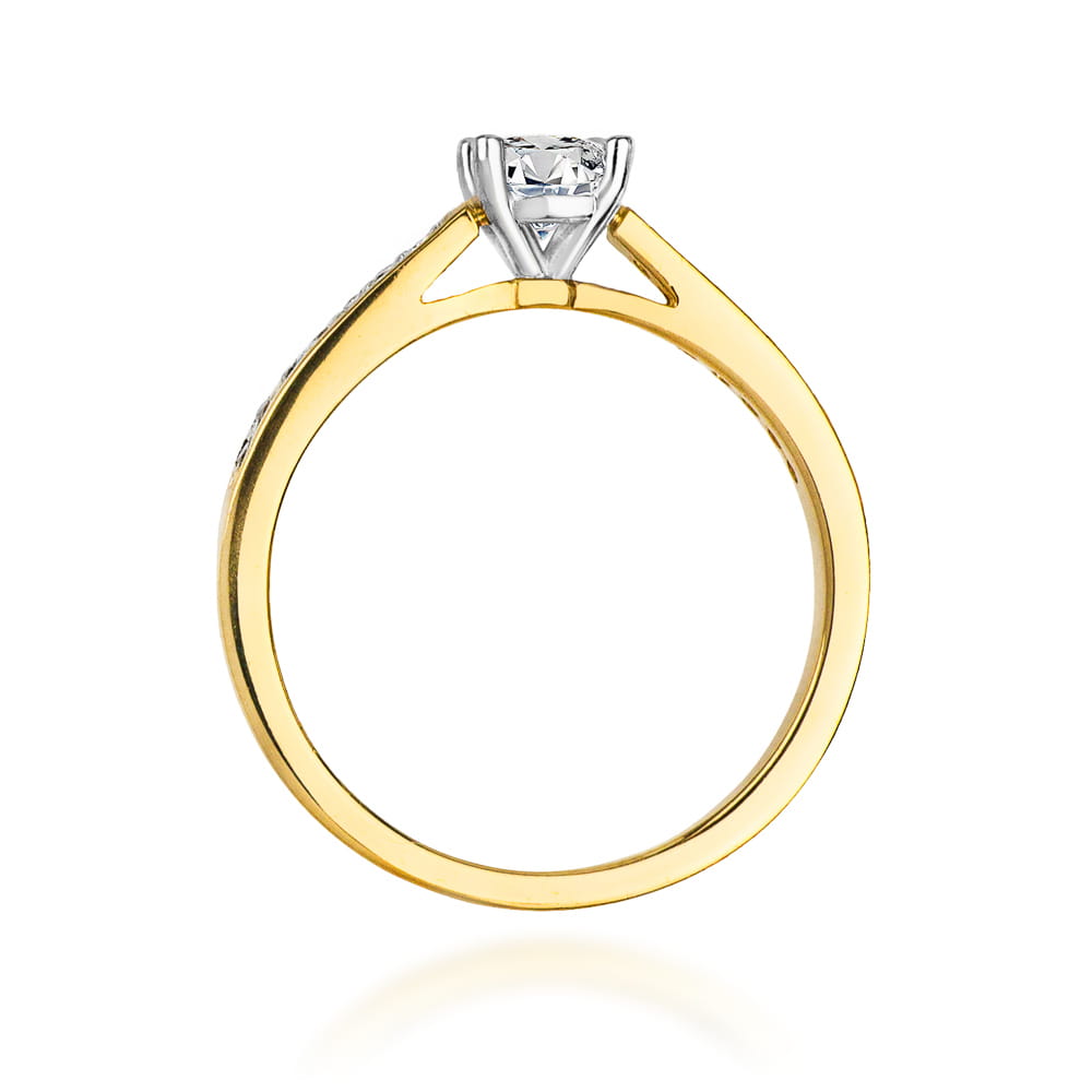Pierścionek Diament 0,50ct żółte złoto 3 Pierścionek Diament 0,50ct żółte złoto - obrazek 3