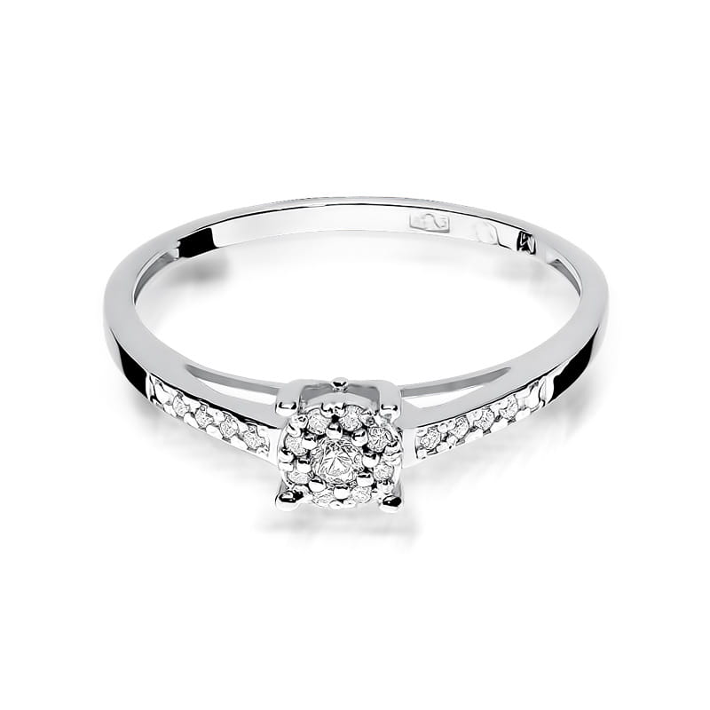 Pierścionek Diament 0,04ct białe złoto 2 04ct białe złoto Jubiler Kraków BigDIAMOND