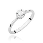 Pierścionek W0560 Diament 0.10ct białe złoto Jubiler Kraków BigDIAMOND