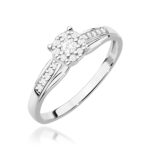 Pierścionek W0564 z diamentami białe złoto Jubiler Kraków BigDIAMOND