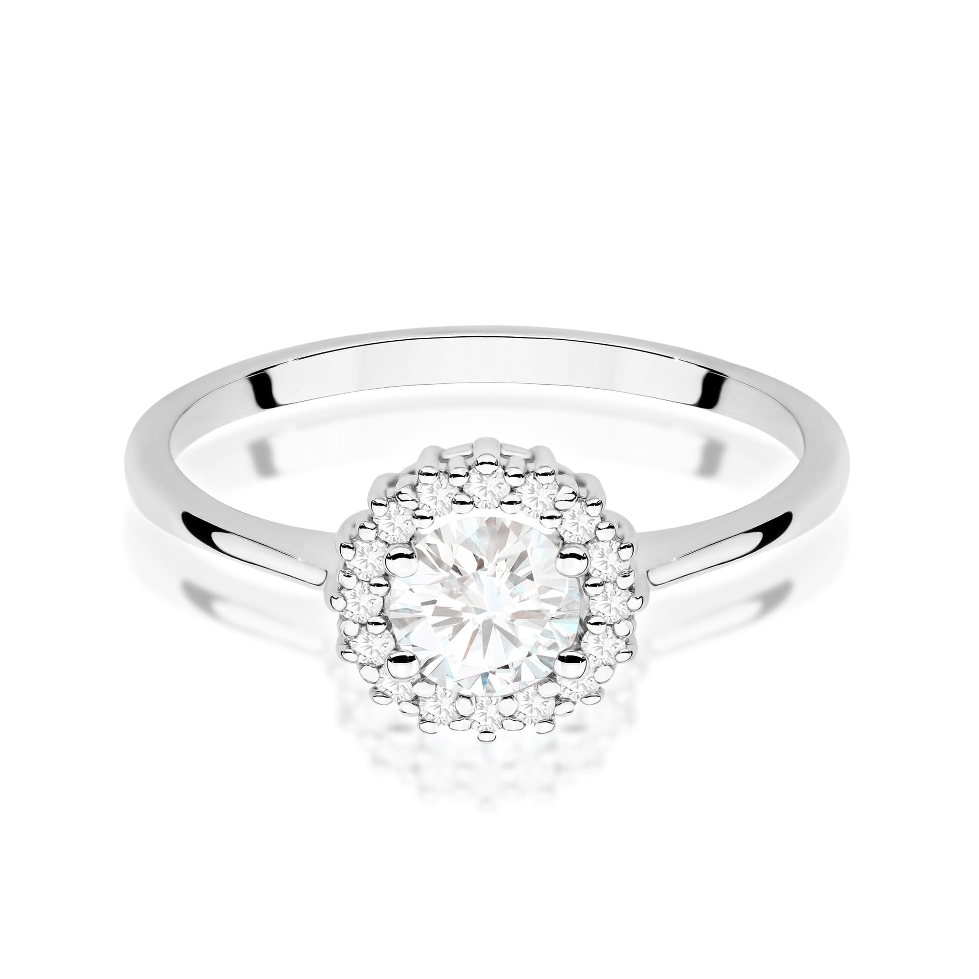 Pierścionek Biały Szafir 0,60ct białe złoto 2 60ct białe złoto Jubiler Kraków BigDIAMOND