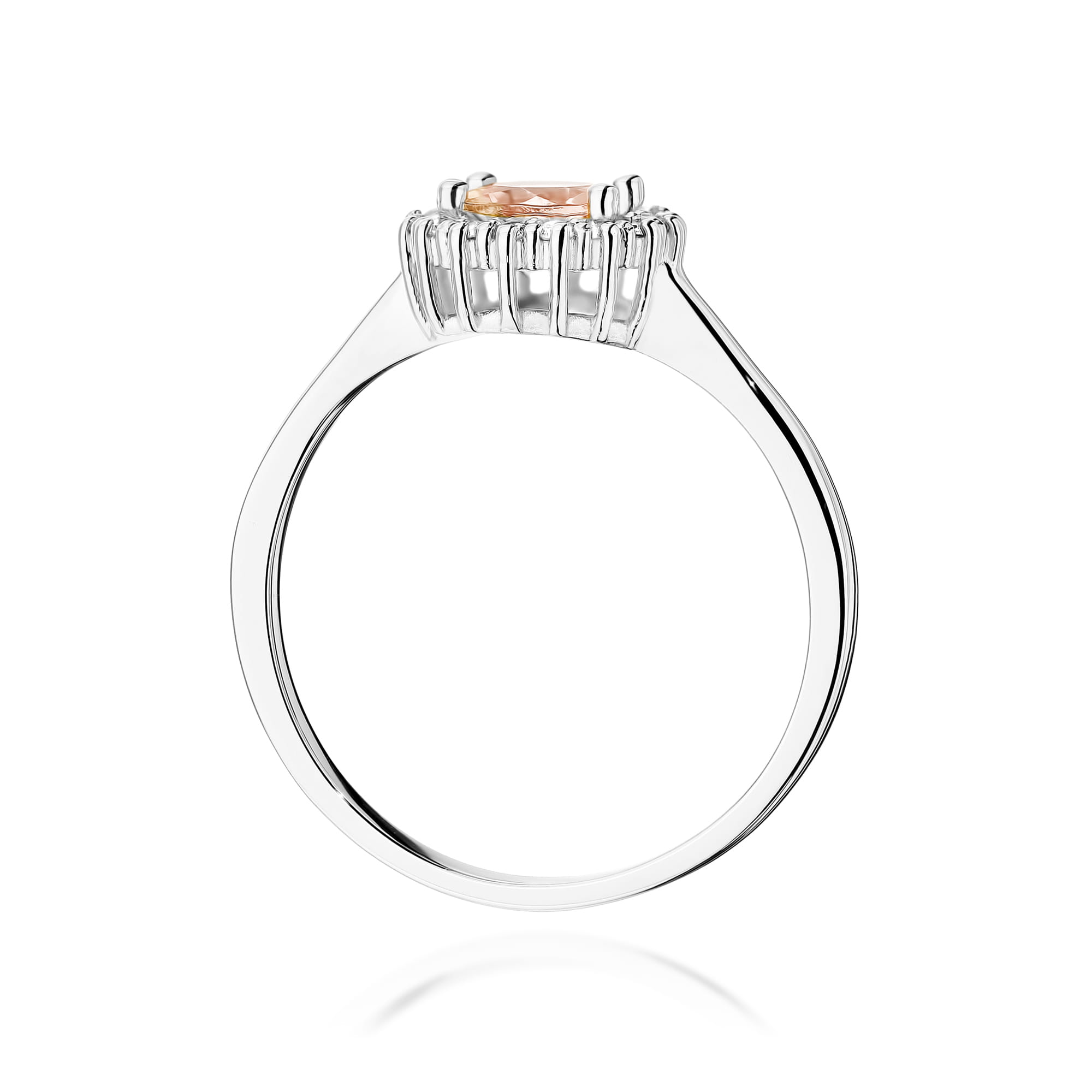 Pierścionek Morganit 0,40ct białe złoto 3 Pierścionek Morganit 0,40ct białe złoto - obrazek 3
