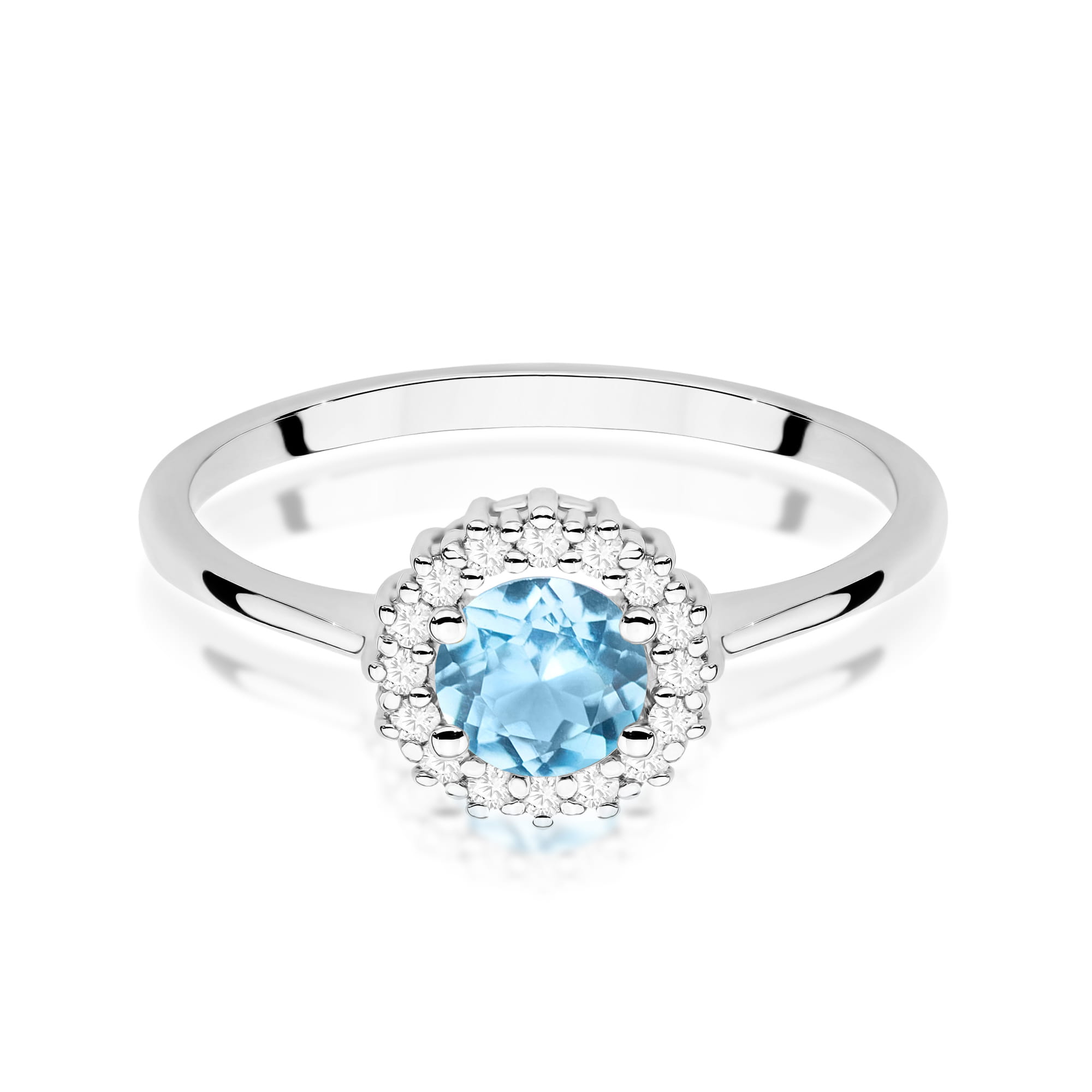 Pierścionek Topaz 0,50ct białe złoto 2 50ct białe złoto Jubiler Kraków BigDIAMOND