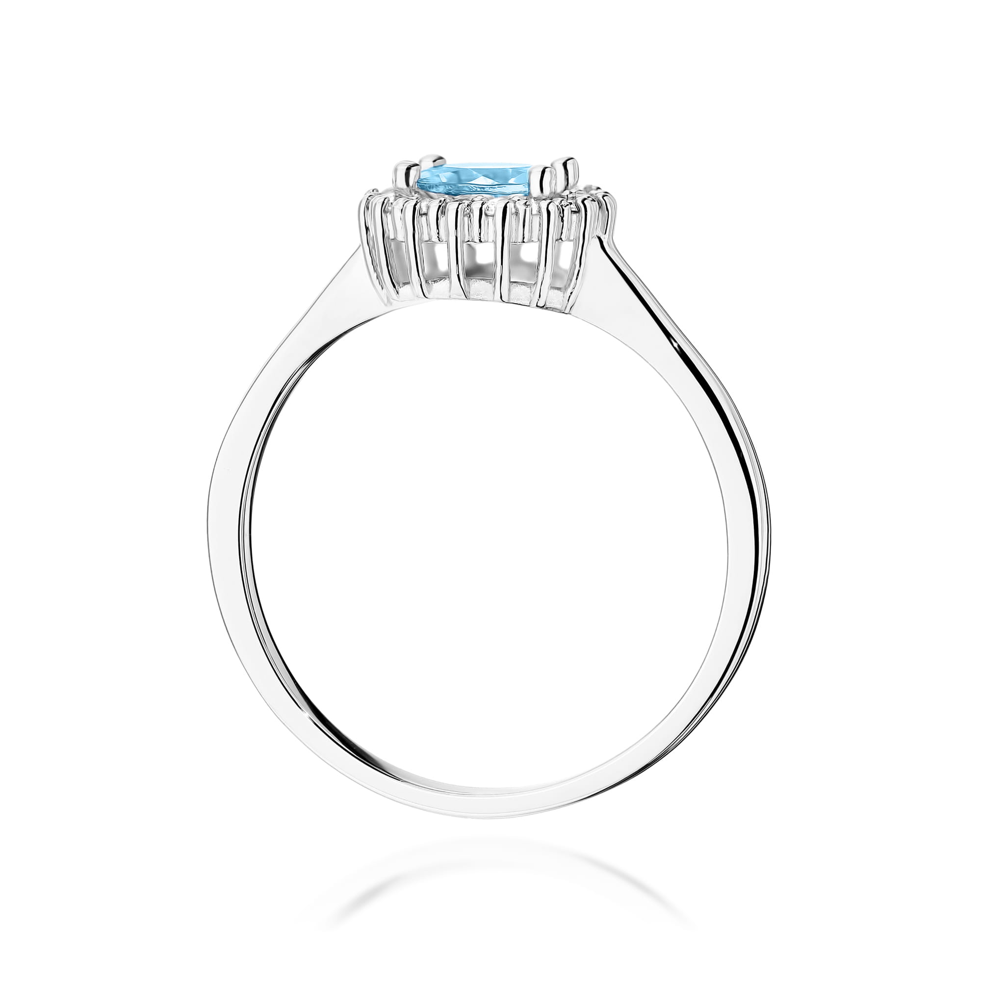 Pierścionek Topaz 0,50ct białe złoto 3 Pierścionek Topaz 0,50ct białe złoto - obrazek 3