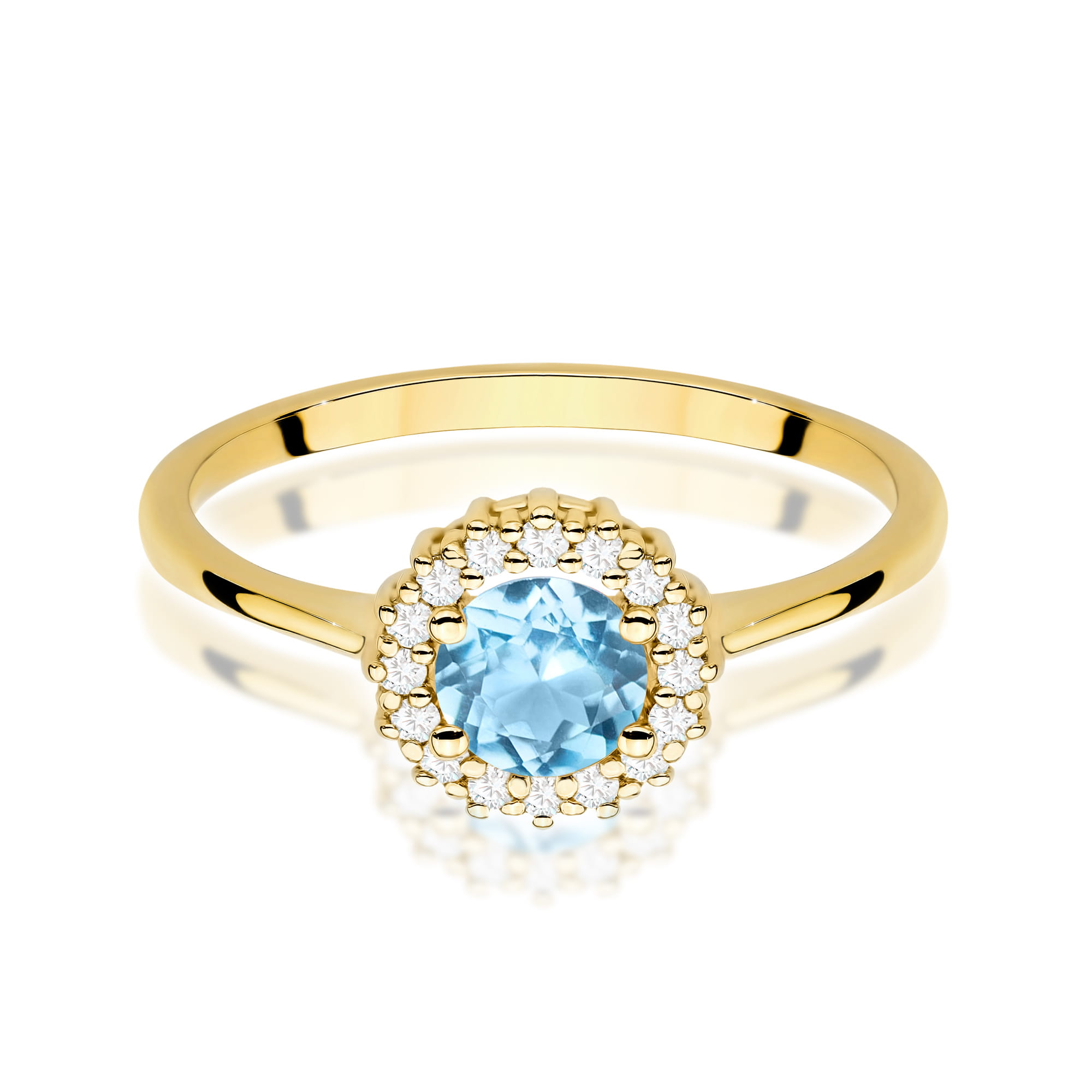 Pierścionek Topaz 0,50ct żółte złoto 2 50ct żółte złoto Jubiler Kraków BigDIAMOND