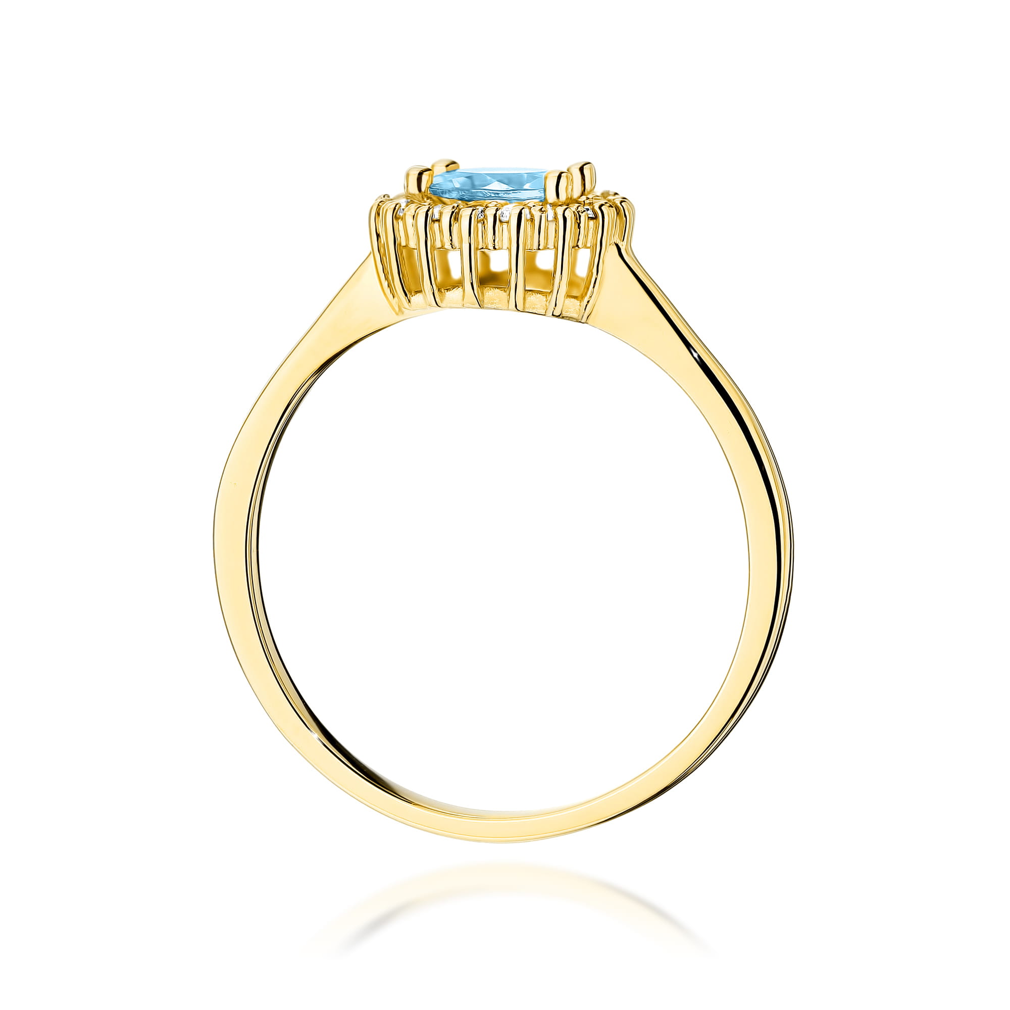 Pierścionek Topaz 0,50ct żółte złoto 3 Pierścionek Topaz 0,50ct żółte złoto - obrazek 3