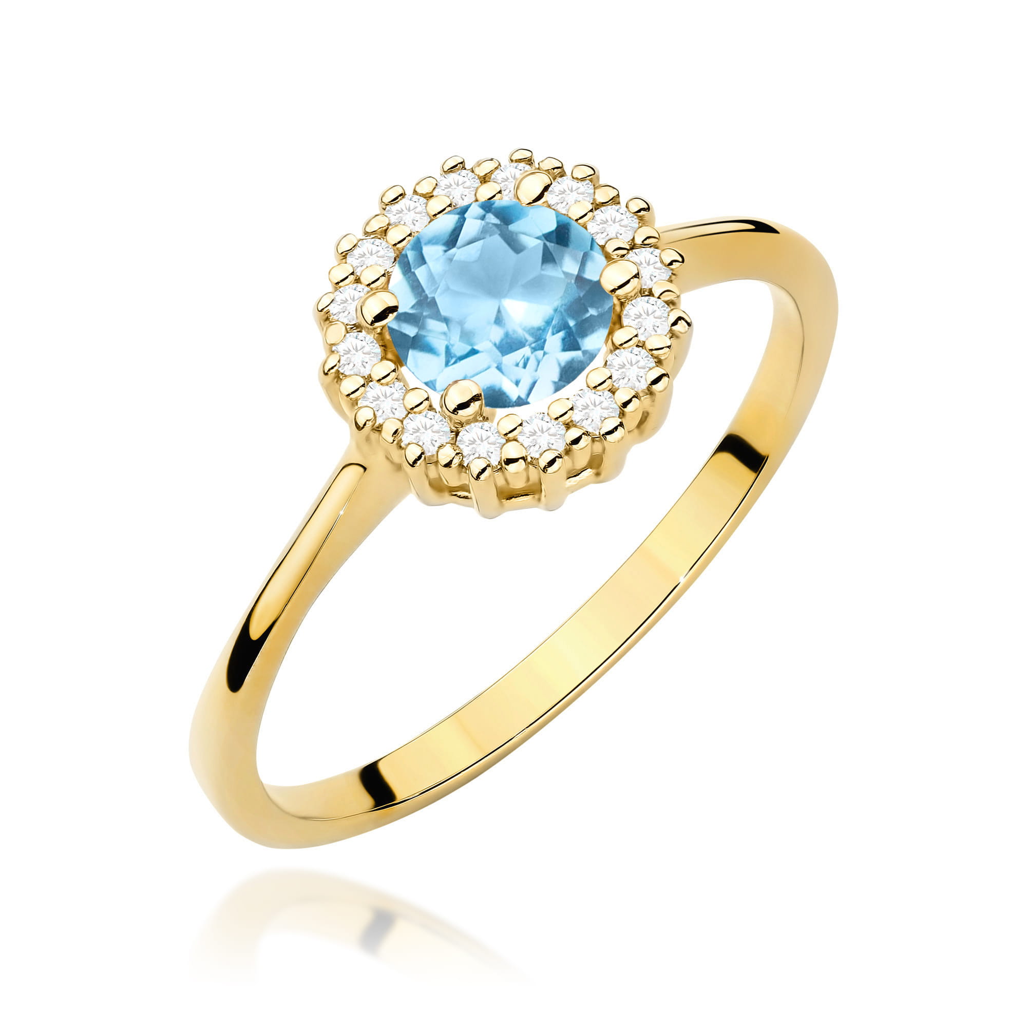 Pierścionek Topaz 0,50ct żółte złoto 1 Pierścionek W0572 Topaz 0