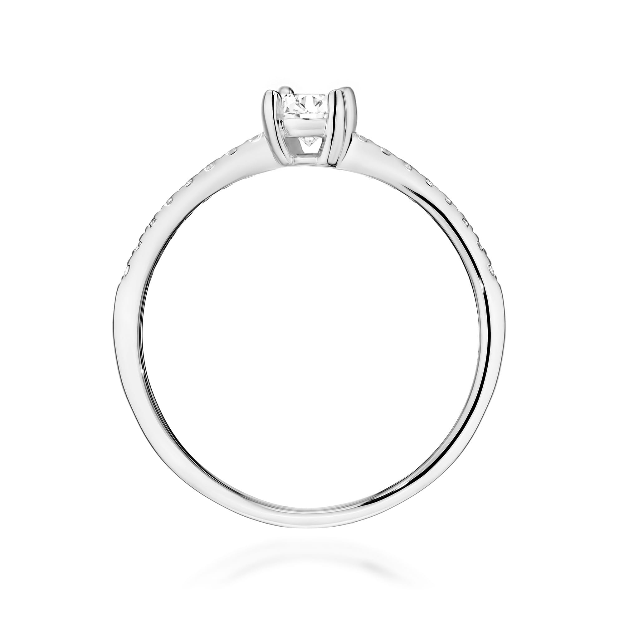 Pierścionek Diament 0,30ct białe złoto 3 Pierścionek Diament 0,30ct białe złoto - obrazek 3