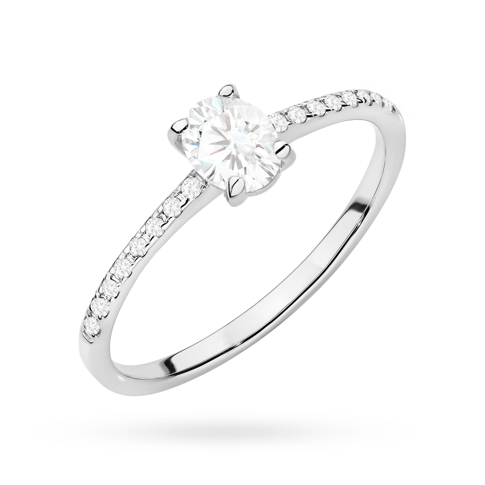 Pierścionek Diament 0,30ct białe złoto 1 Pierścionek W0582 Diament 0