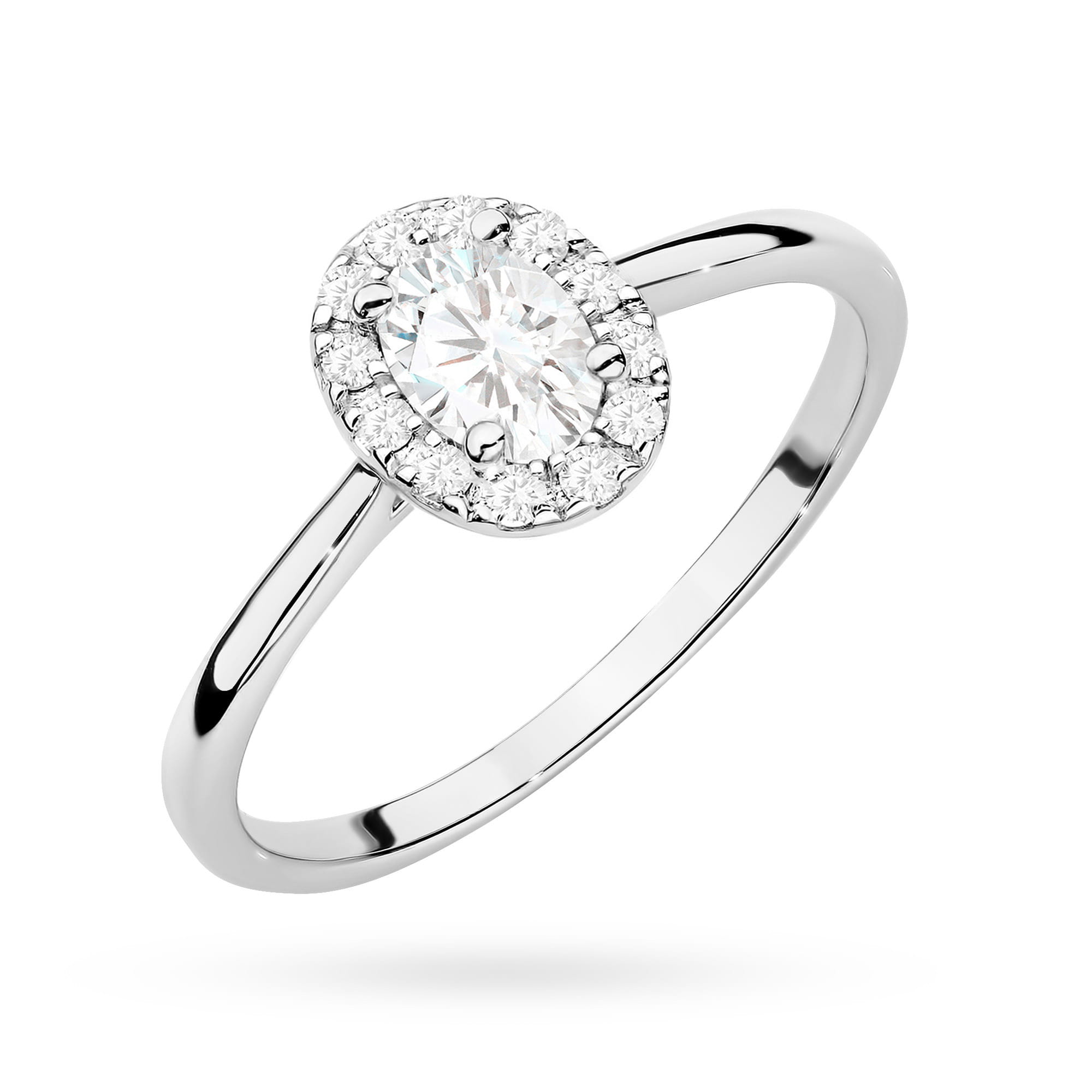 Pierścionek Diament 0,30ct białe złoto 1 Pierścionek W0583 Diament 0