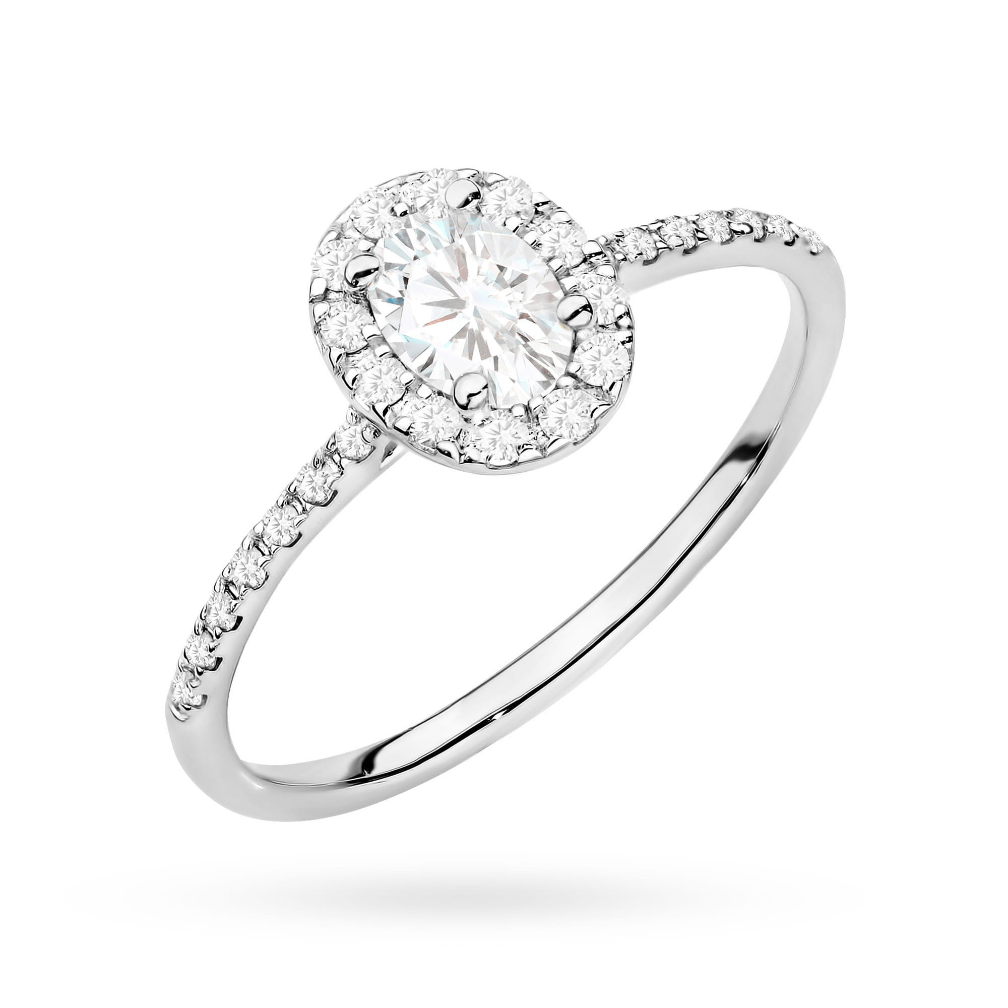 Pierścionek Diament 0,30ct białe złoto 1 Pierścionek W0584 Diament 0