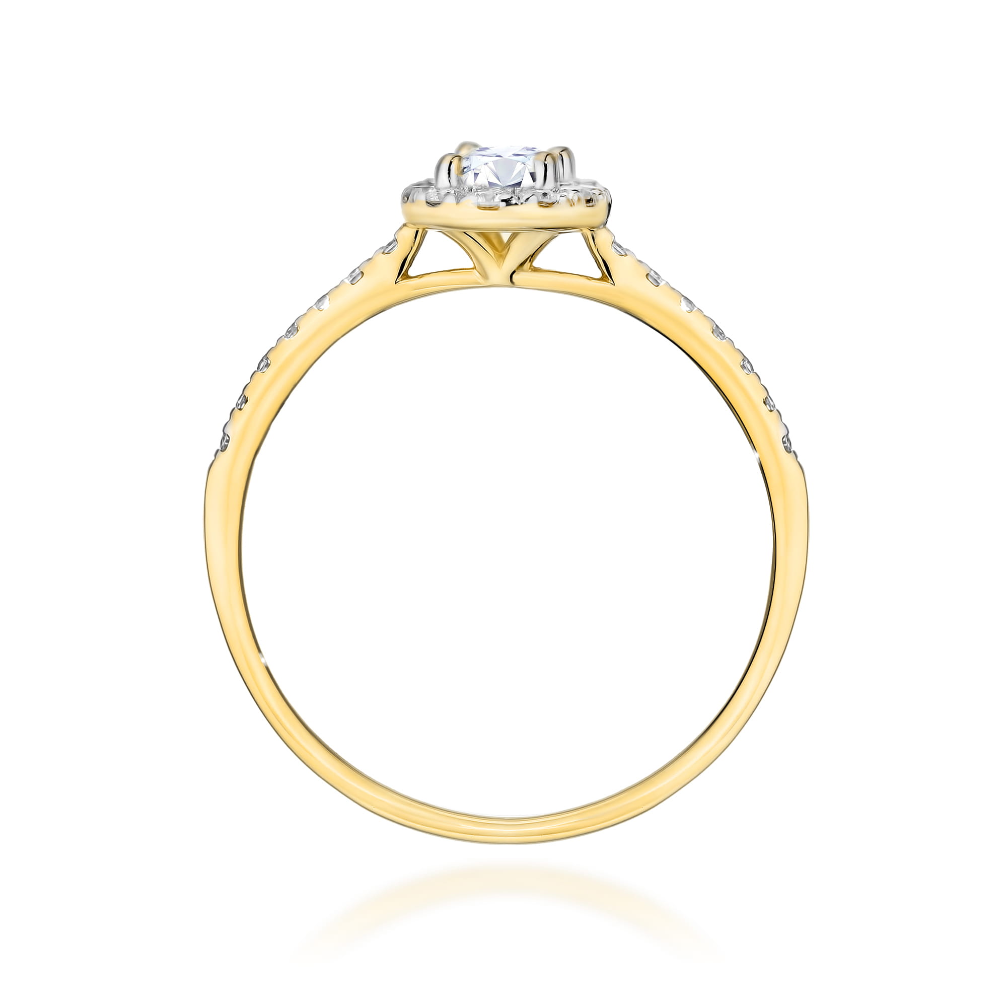 Pierścionek Diament 0,30ct żółte złoto 3 Pierścionek Diament 0,30ct żółte złoto - obrazek 3
