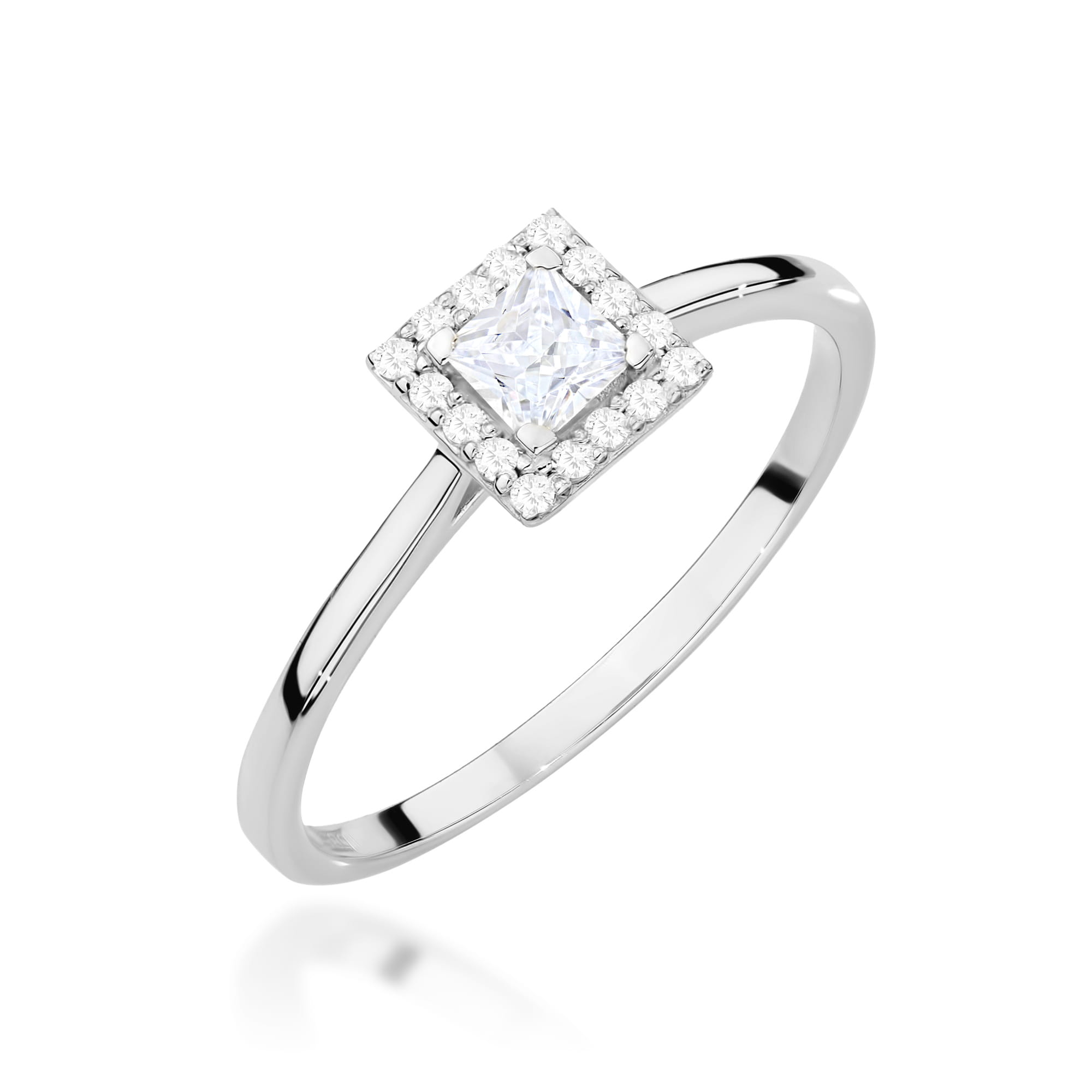 Pierścionek Diament 0,23ct białe złoto 1 Pierścionek W0590 Diament 0
