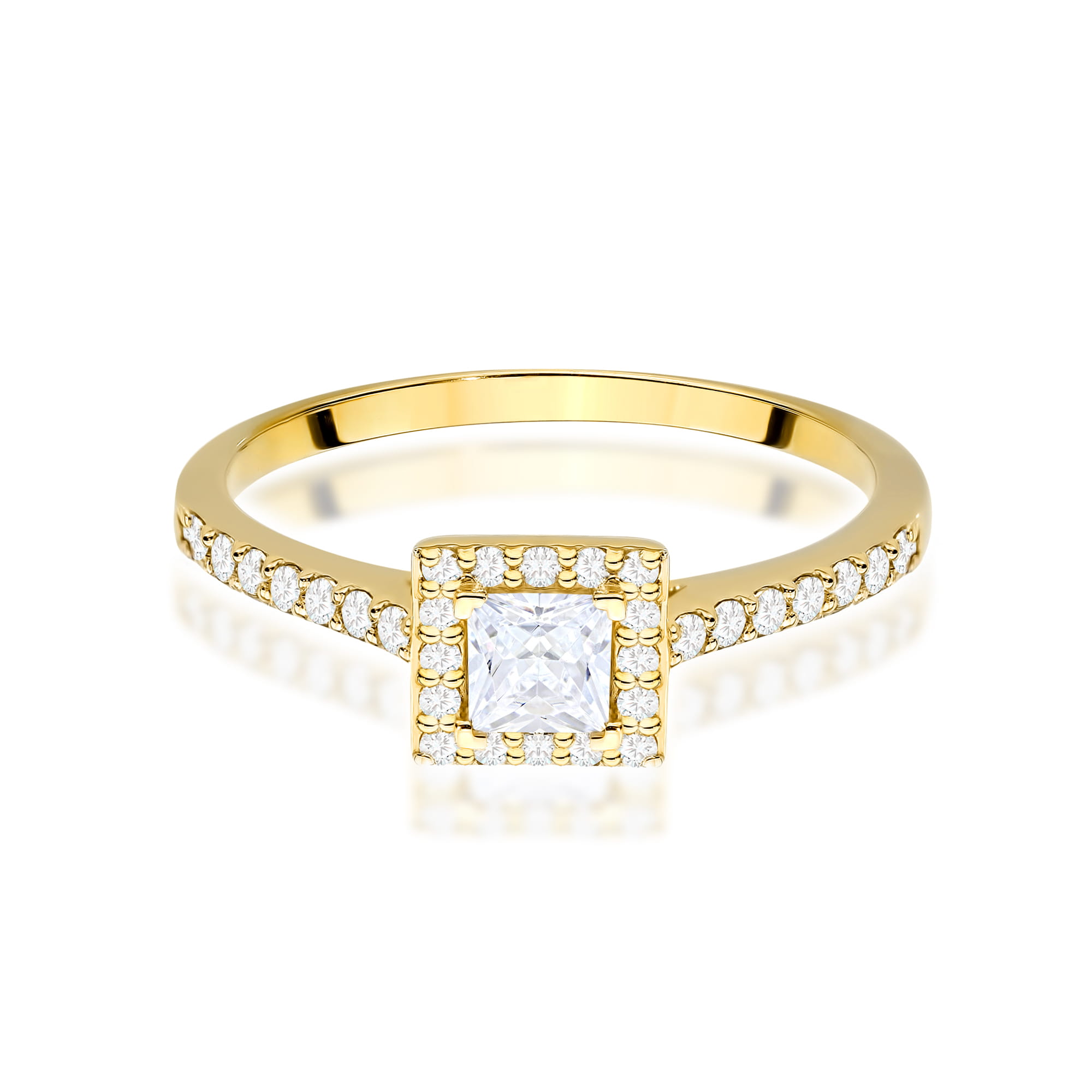 Pierścionek Diament 0,30ct żółte złoto 2 30ct żółte złoto Jubiler Kraków BigDIAMOND