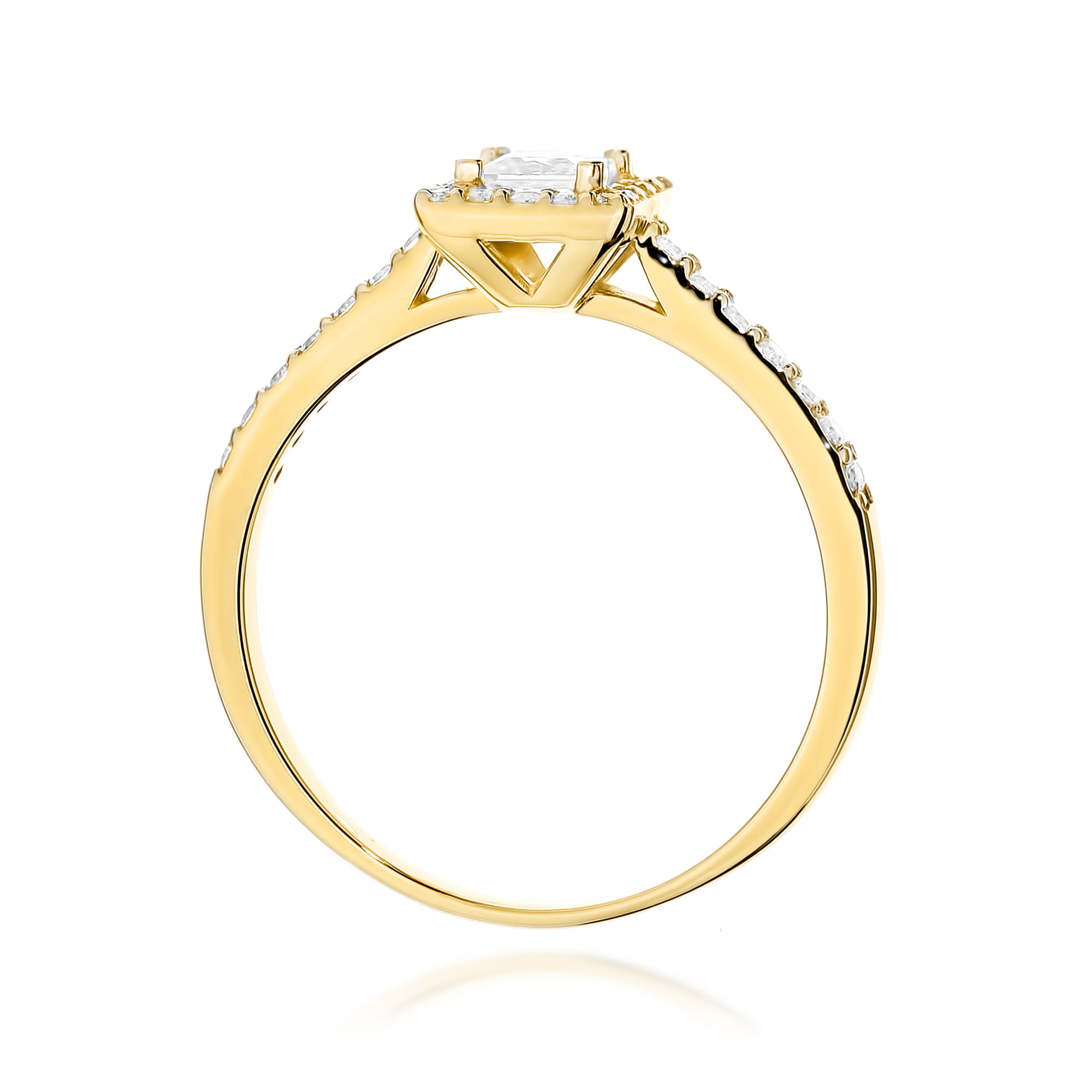 Pierścionek Diament 0,30ct żółte złoto 3 Pierścionek Diament 0,30ct żółte złoto - obrazek 3