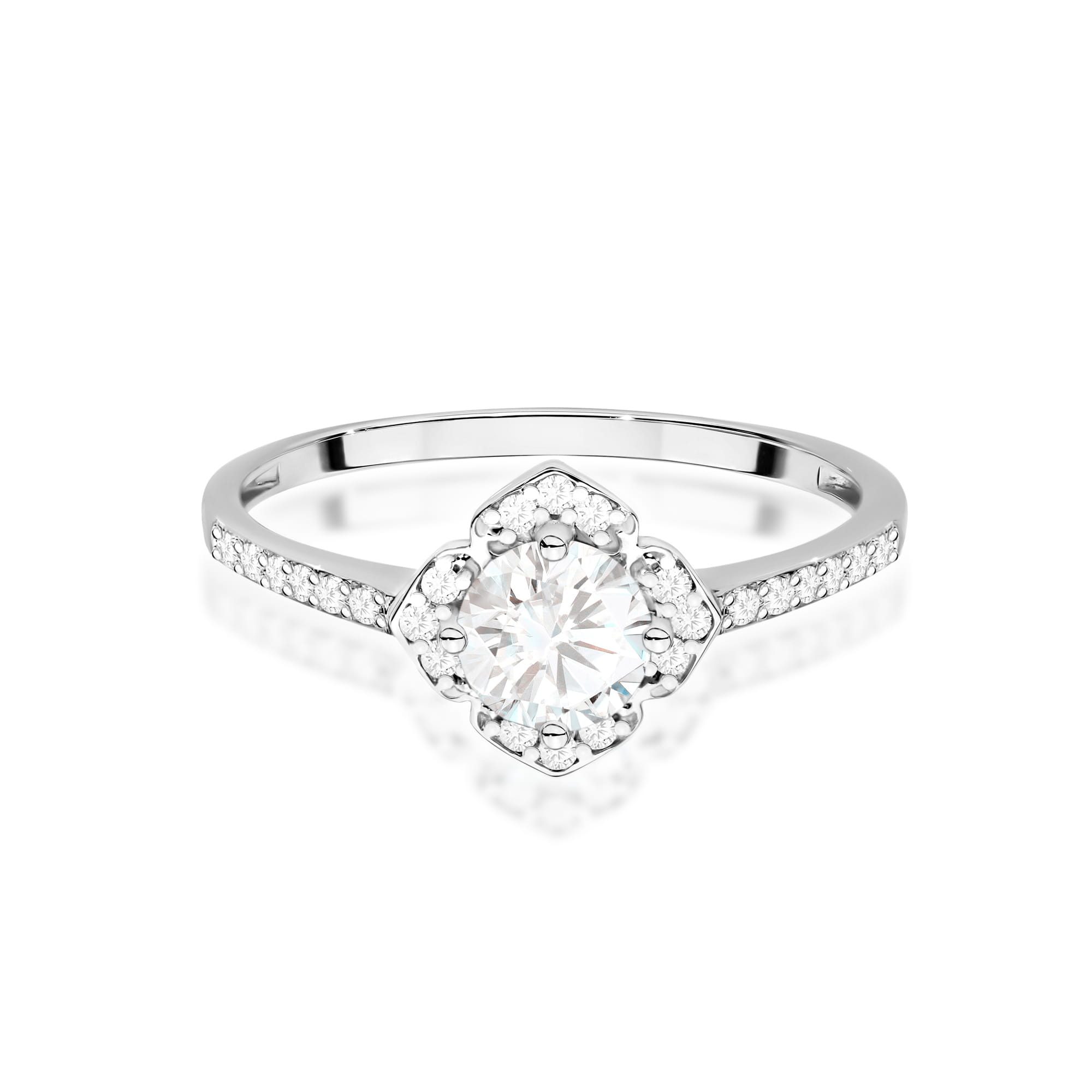 Pierścionek Białym Szafir 0,60ct białe złoto 2 60ct białe złoto Jubiler Kraków BigDIAMOND