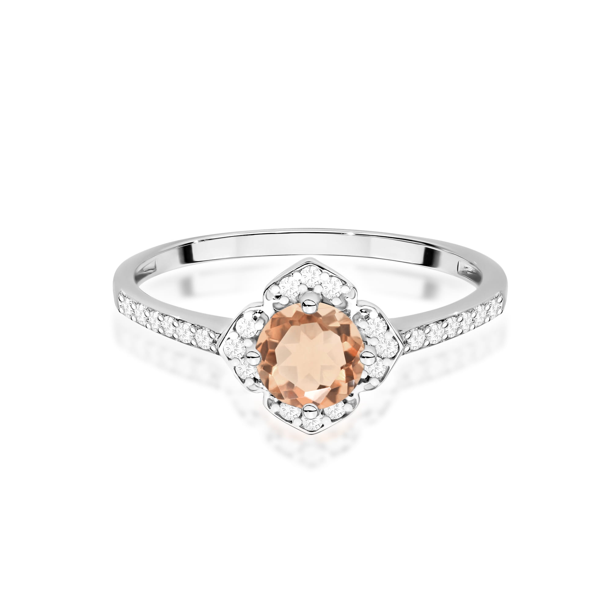 Pierścionek Morganit 0,40ct białe złoto 2 40ct białe złoto Jubiler Kraków BigDIAMOND