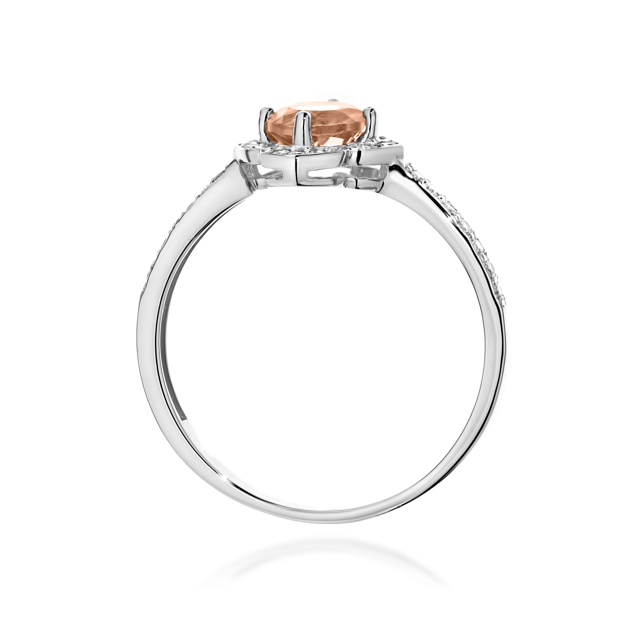 Pierścionek Morganit 0,40ct białe złoto 3 Pierścionek Morganit 0,40ct białe złoto - obrazek 3