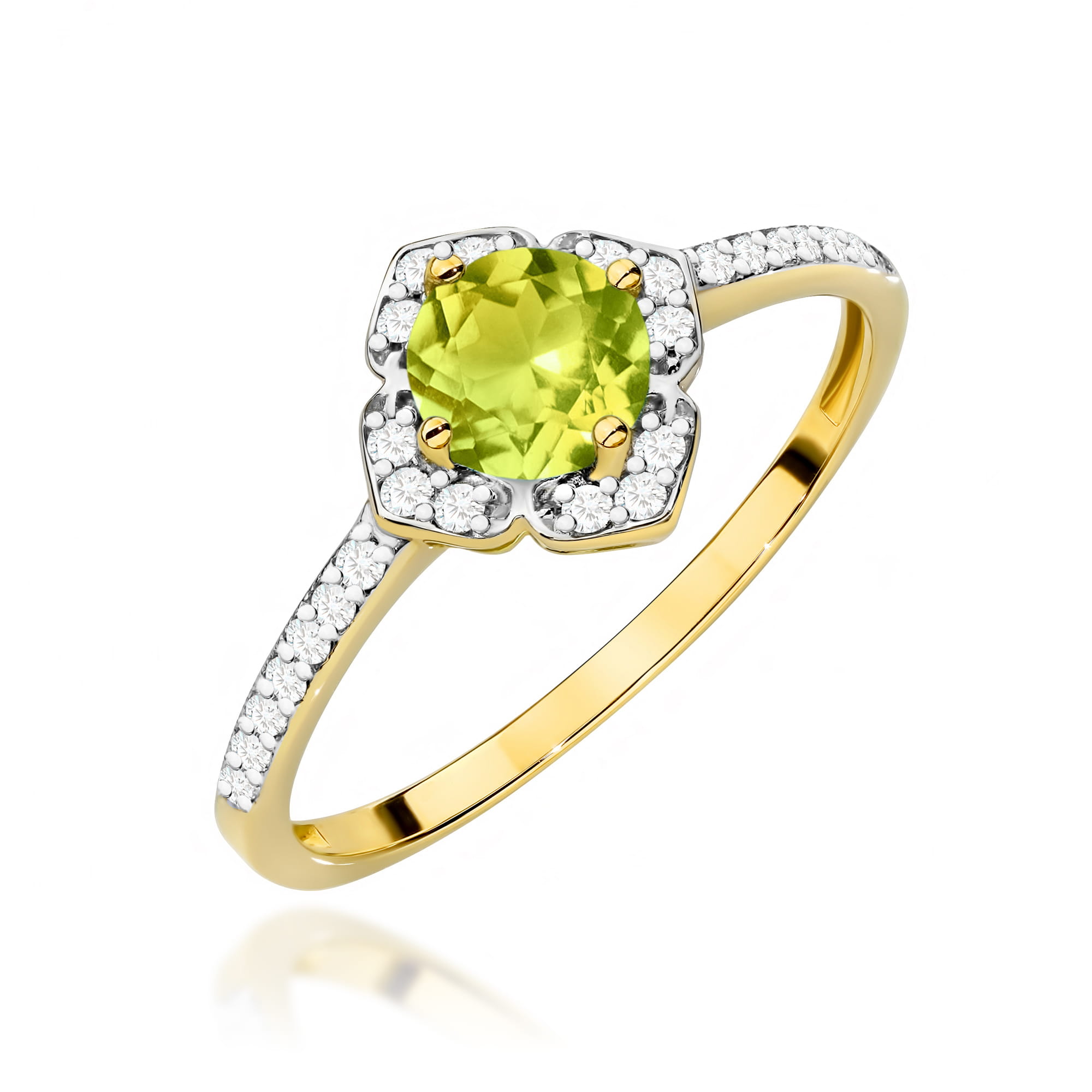 Pierścionek Oliwin 0,60ct żółte złoto 1 Pierścionek W0603 Oliwin 0