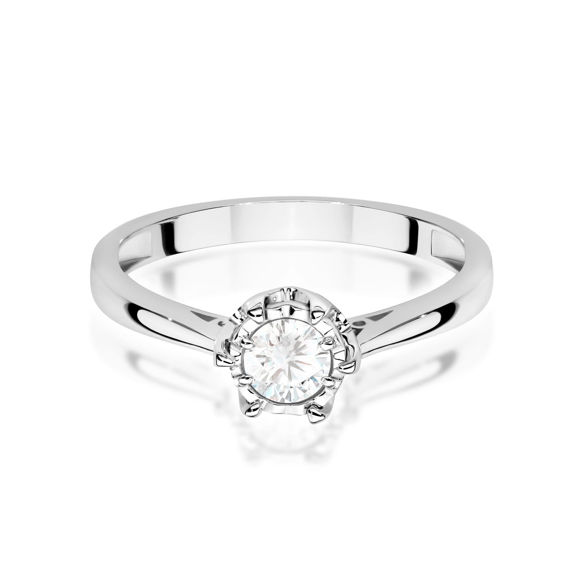 Pierścionek Diament 0,25ct białe złoto 2 25ct białe złoto Jubiler Kraków BigDIAMOND