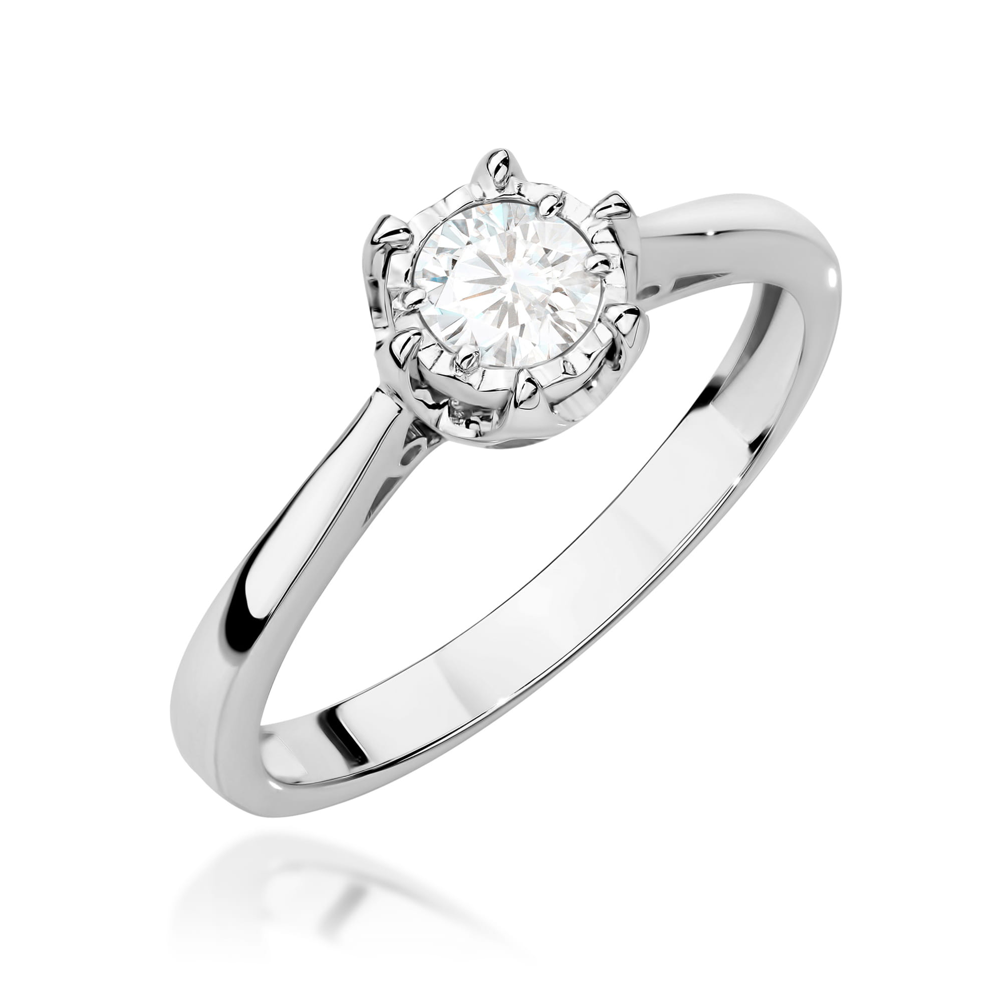 Pierścionek Diament 0,30ct białe złoto 1 Pierścionek W0605 Diament 0